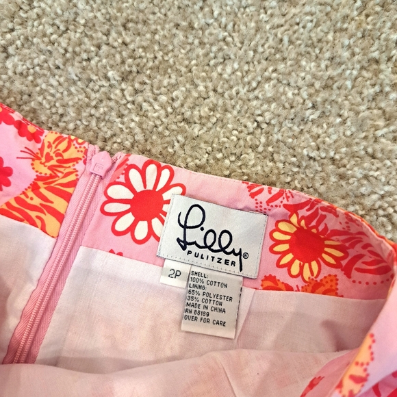 Vintage Lilly Pulitzer Mini Skirt - Picture 2 of 4